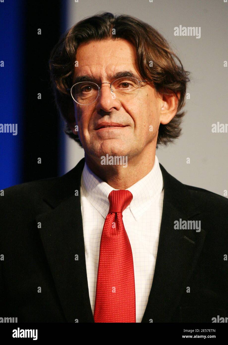 Luc Ferry poses before the Nids d'Or for Nestle party held at the Theatre des Champs-Elysees in Paris, France on September 15, 2008. Photo by Denis Guignebourg/ABACAPRESS.COM Stock Photo