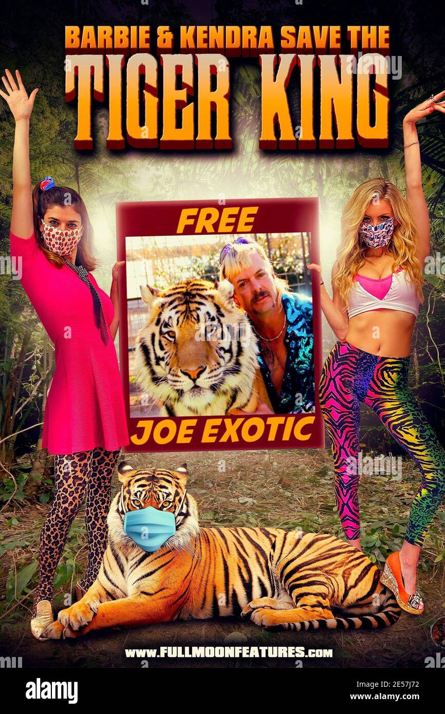 BARBIE & KENDRA SAVE THE TIGER KING, poster, from left: Robin Sydney