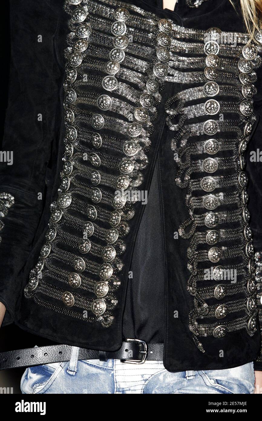 Spring 2008 Balmain by Christophe Decarnin Sequin Silver Tunic or Micro Mini