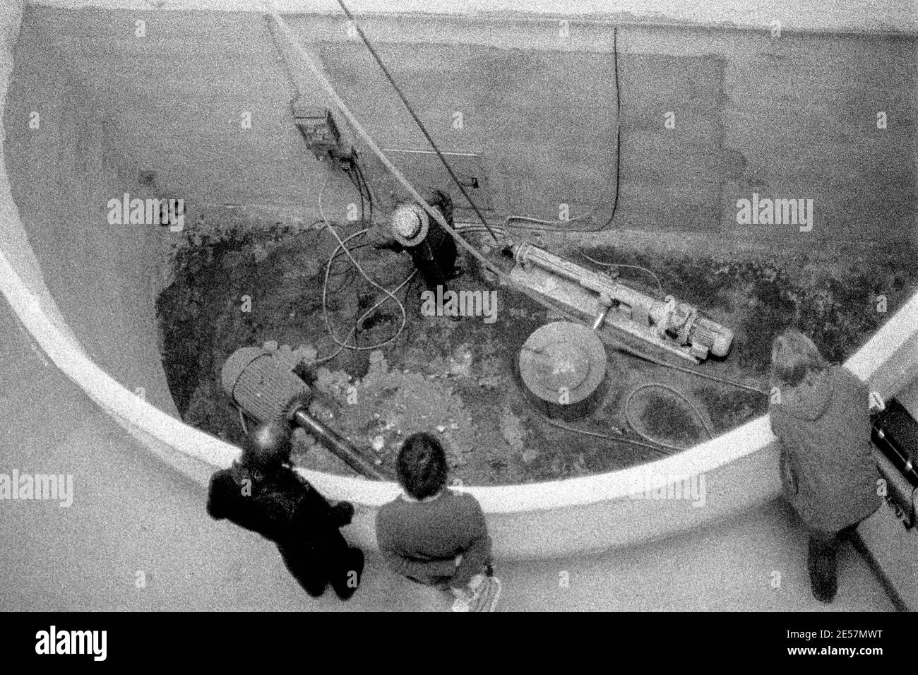 'Honigpumpe' (Honey pump) by Joseph Beuys, documenta 6 in Kassel 1977 Stock Photo