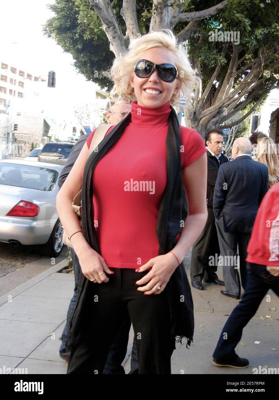Exclusive!! Mary Carey shows off her sophisticated side on a lunch trip to the Ivy in Los Angeles, Ca. 01/05/07    [[mar]] Stock Photo