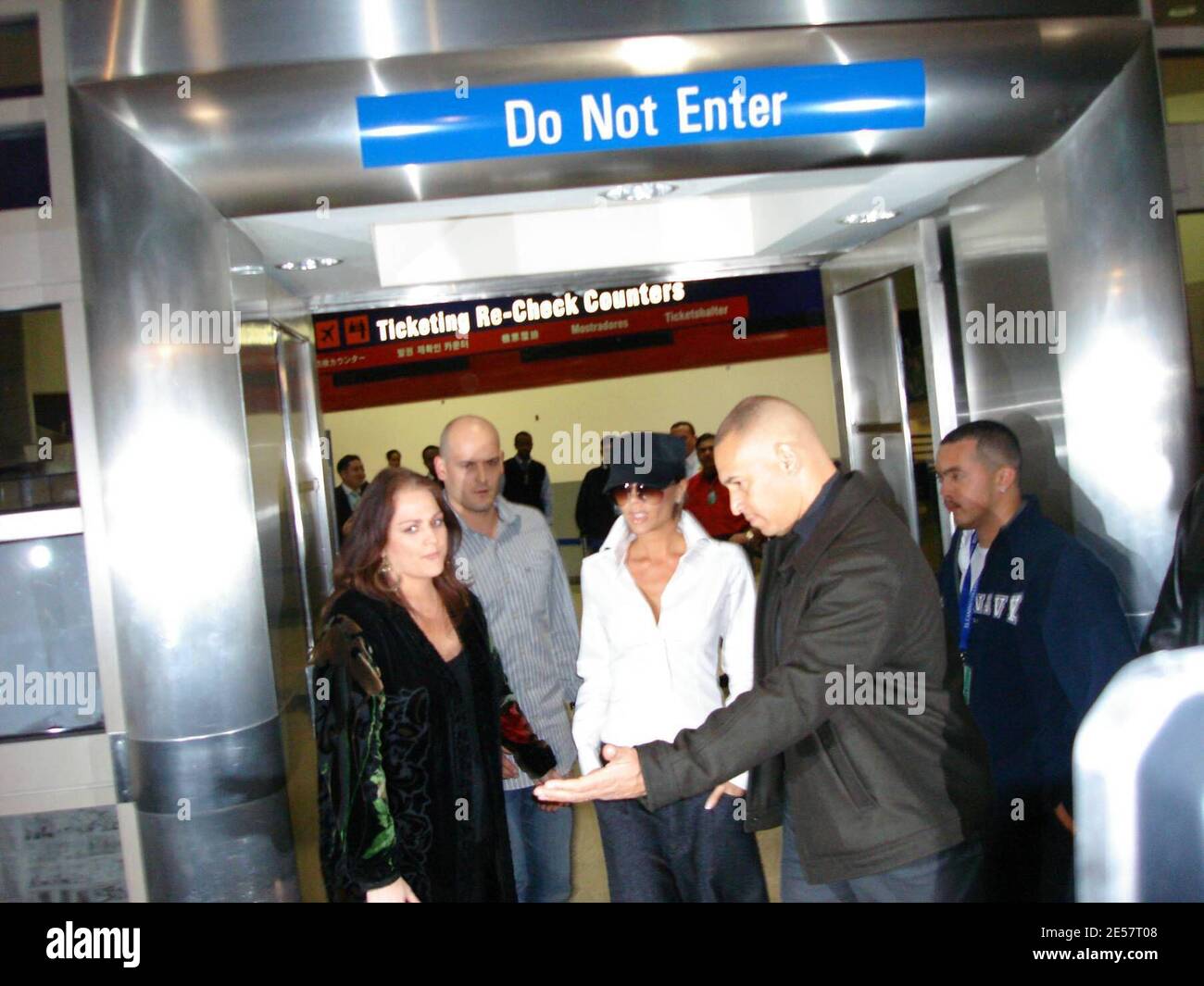 Victoria Beckham arrives at LAX.  Los Angeles, Calif. 01/13/2007   [[mar]] Stock Photo