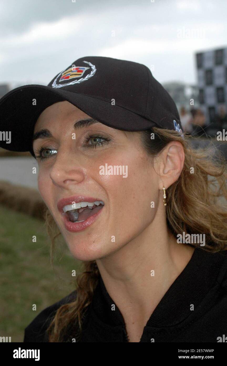 Celebrities Nick Lachey, Matt Leinart, Fergie, Queen Latifah, Vivica A Fox, Leanne Tweeden and Melina Kanakaredes participate in the CADILLAC/Mobil 1 Super Bowl Celebrity Grand Prix Go Cart Race at American Airlines Arena during Superbowl Weekend. Miami, FL 2/3/07   [[ccb]] Stock Photo