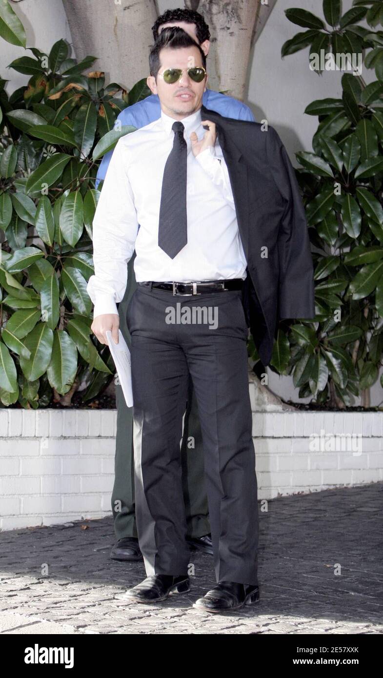 Columbian born actor John Leguizamo leaves his hotel to make his way to the Oscars in Hollywood, Ca. 2/25/07   [[rac ral]] Stock Photo