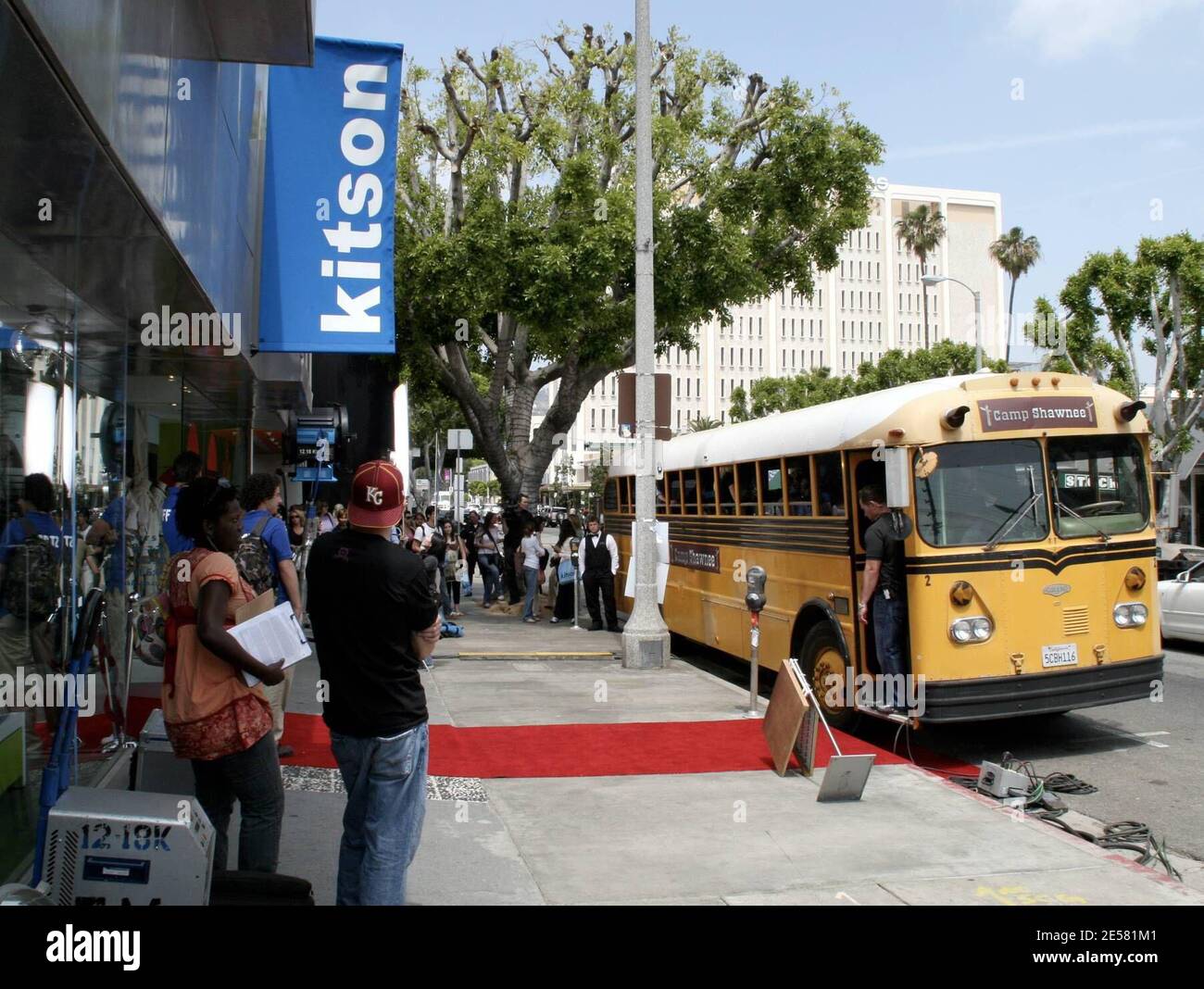 The Simple Life filming set at Kitson in Los Angeles,