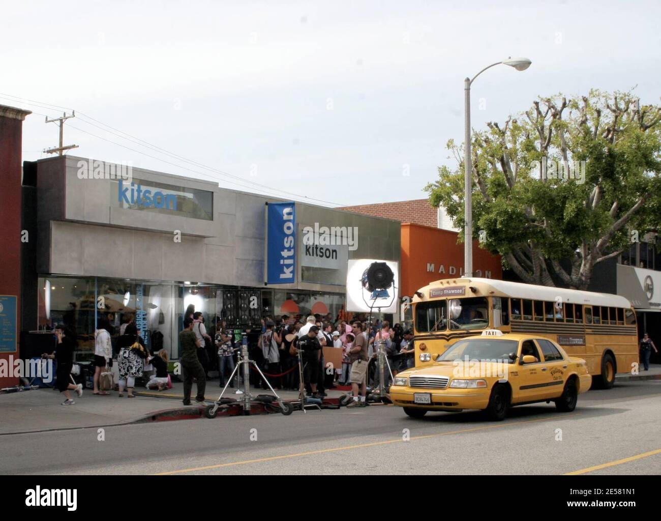 The Simple Life filming set at Kitson in Los Angeles,