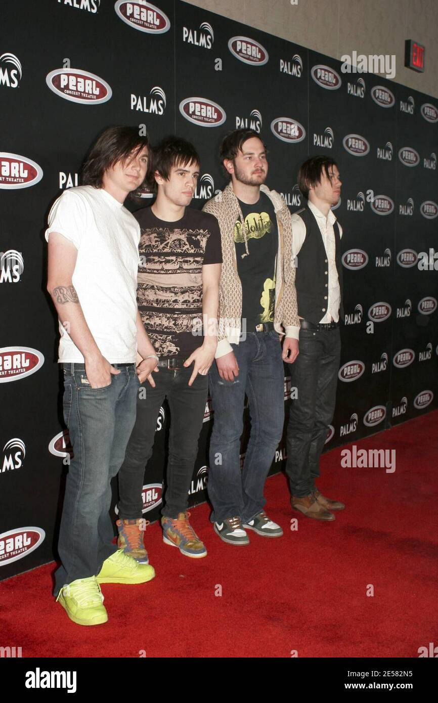 Panic At The Disco on the red carpet for the Las Vegas Red Carpet grand  opening for Pearl nightclub. 4/21/07. [[gar]] Stock Photo - Alamy