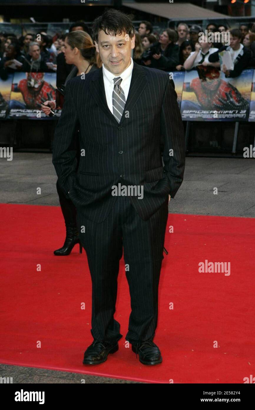 Sam Raimi attends the Spider Man 3 premiere at the Odeon Cinema ...