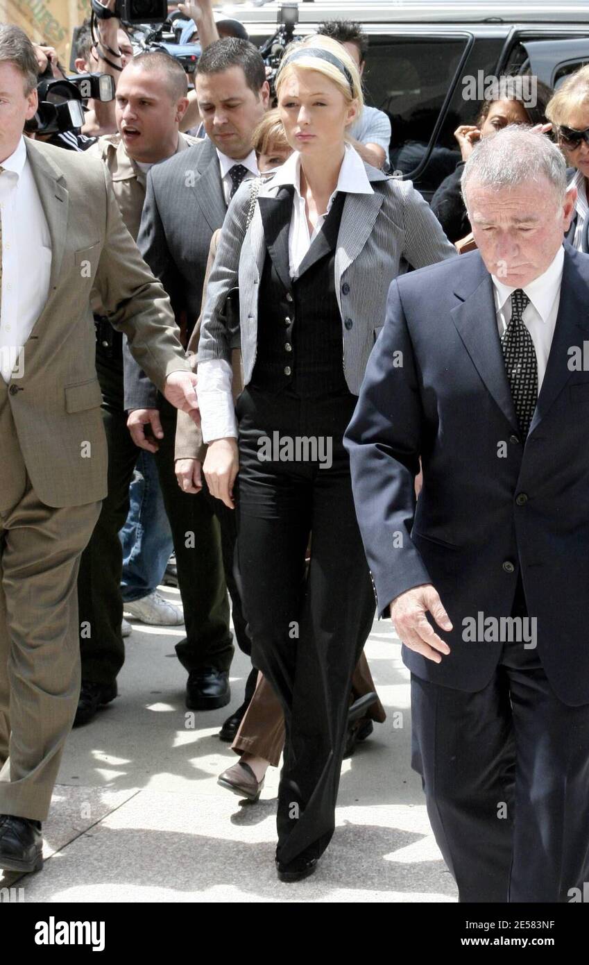 Paris Hilton Broke Down In Tears Today As She Left A Downtown Los Angeles Ca Courtroom Where She Was Sentenced To 45 Days In Jail For Driving With A Suspended License Hilton