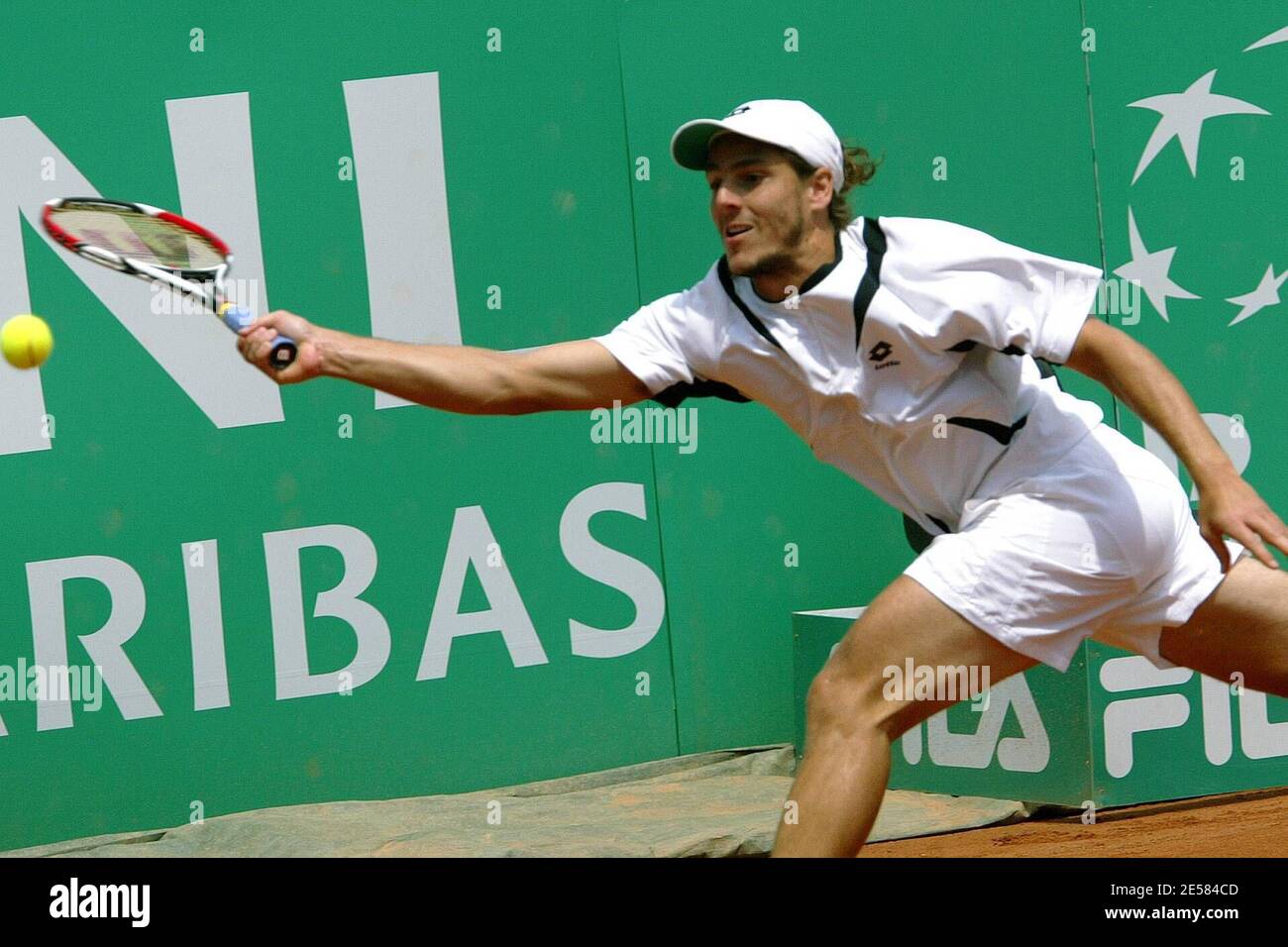 ATP Master Series 'Internazionali BNL D'Italia 2007' match between Andy Roddick, USA, and Gaston Gaudio, Argentina, in the Foro Italico at Rome, Italy. 5/9/2007.  [[cal]] Stock Photo