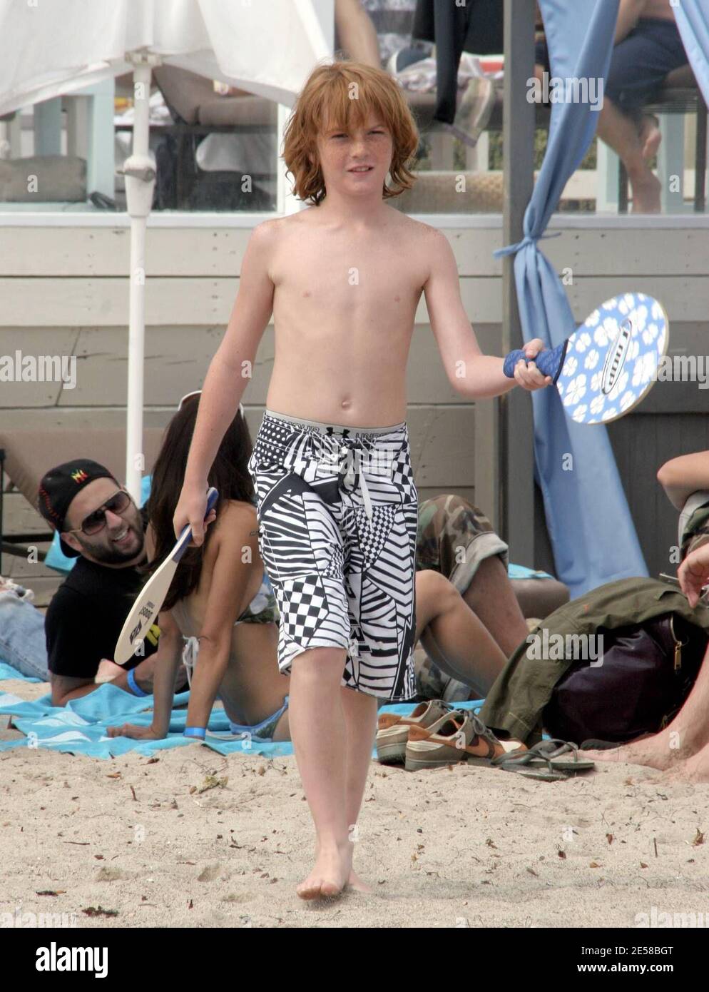 Cody Lohan celebrates Independence Day at a beach house party with his