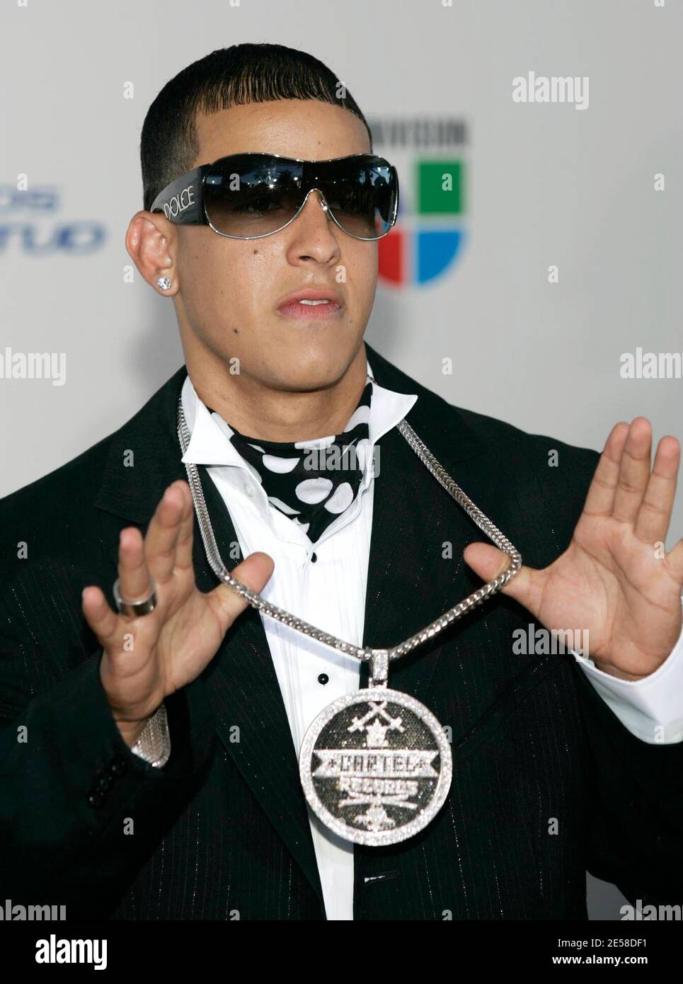 Daddy Yankee arrives for the 2007 Premios Juventud Awards at the BankUnited  Center. Coral Gables, Fla. 7/19/07. All Stock Photo - Alamy