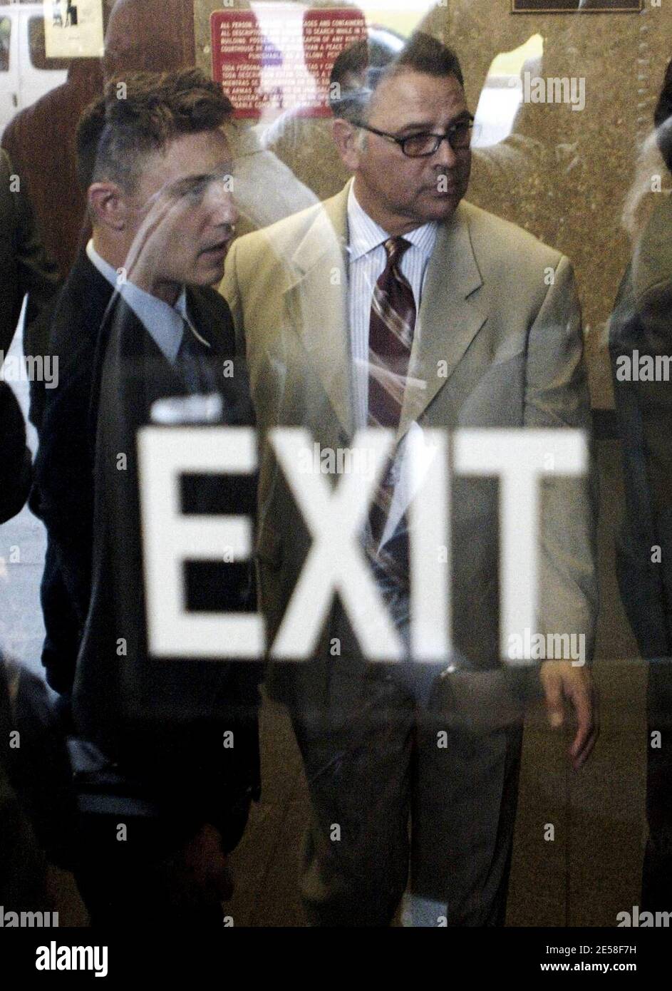 Lane Garrison enters the Beverly Hills courthouse for his sentencing