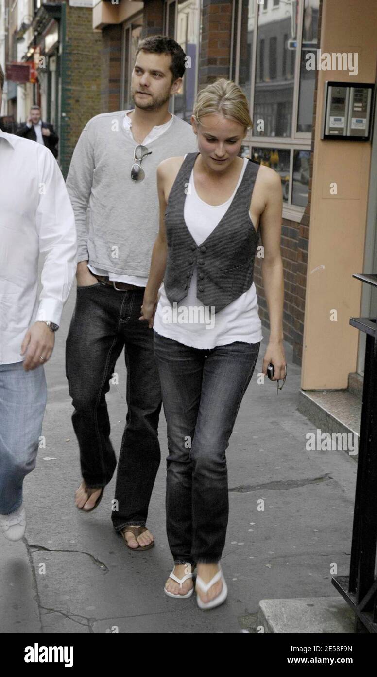 Diane Kruger and Joshua Jackson take a stroll through the streets of