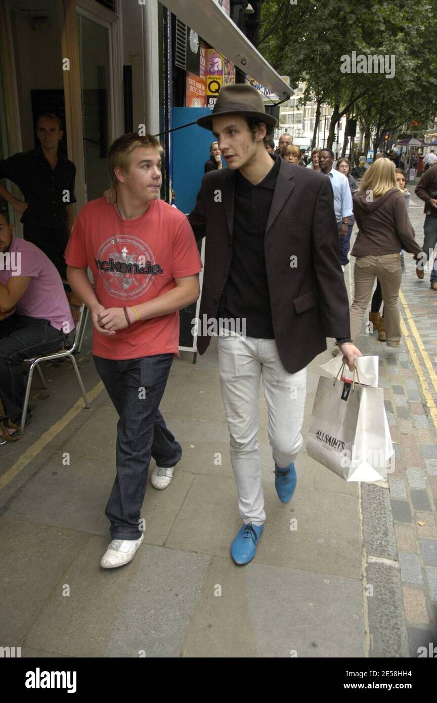 Blake Fielder-Civil walks back to the Covent Garden Hotel. London, UK. 8/24/07.    [[map]] Stock Photo