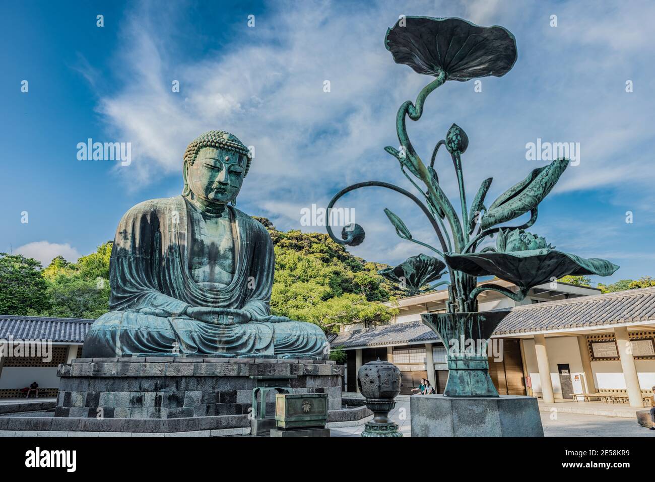 The biggest lord buddha statue in Kamakura japan Stock Photo Alamy