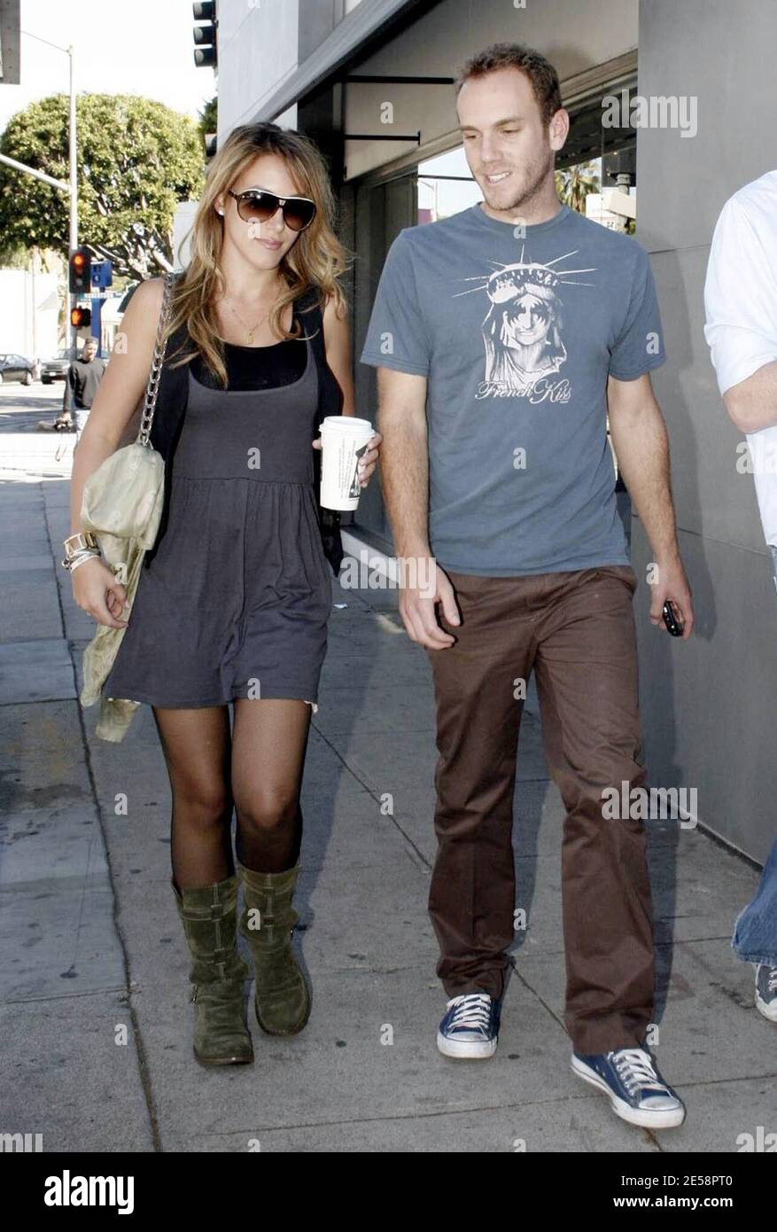 Haylie Duff and friends lunch and stroll on Robertson Blvd. West Hollywood, Calif. 10/9/07.    [[wam]] Stock Photo