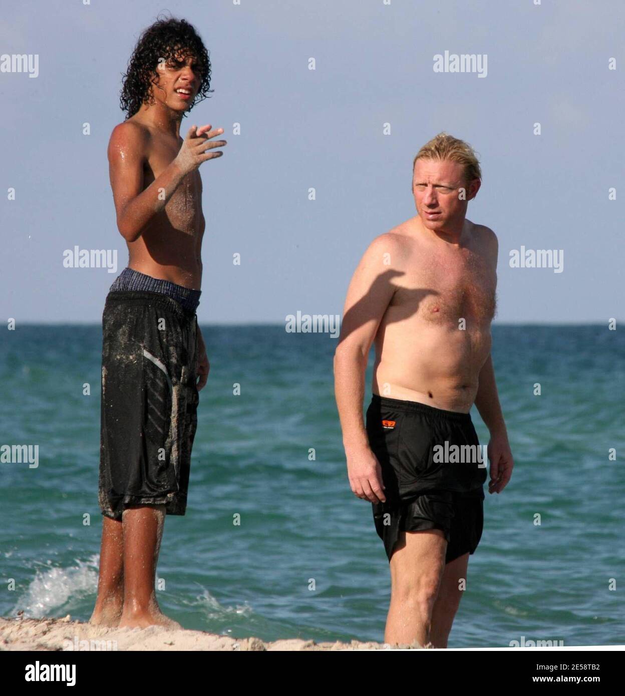 Noah Becker Is Finally A Young Man Boris Becker S First Son Seems As Tall As His Father And Was Very Protective Of Boris And Younger Brother Elias As Photographers Circled During An