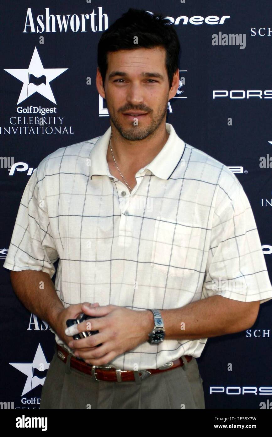 Eddie Cibrian prepares to tee off in the Golf Digest Invitational to support the Prostate Cancer Foundation at Lakeside Country Club. Los Angeles, CA. 11/12/2007.  [[laj]] Stock Photo