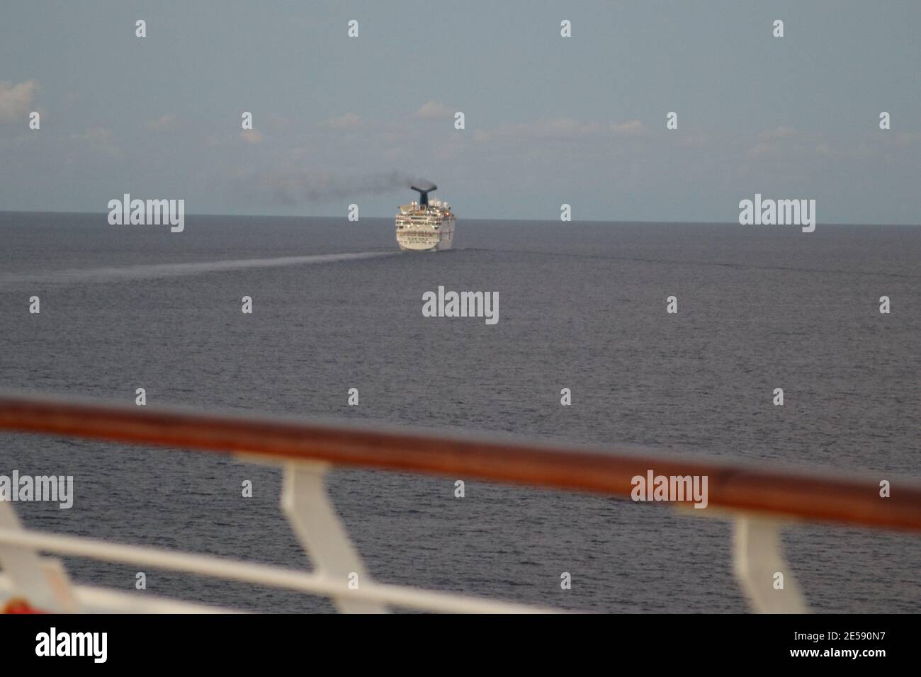 Cruise ship sailing away Stock Photo Alamy