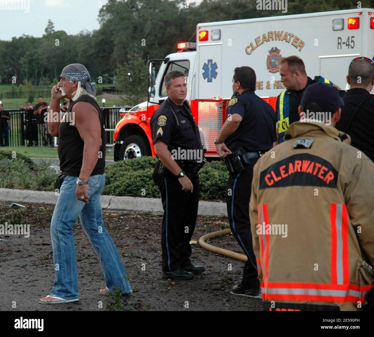 Fire department cuts Wrestler Hulk Hogan's son, Nick Hogan, 17, from