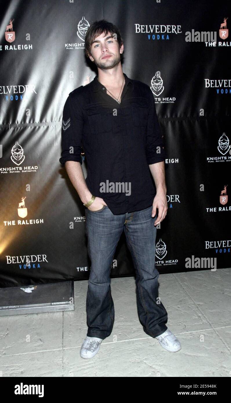 Chace Crawford attends Belvedere and Knights Head Microbrew presents New Year's Eve at the Raleigh Hotel in Miami Beach, FL. 12/31/07.   [[fal]] Stock Photo