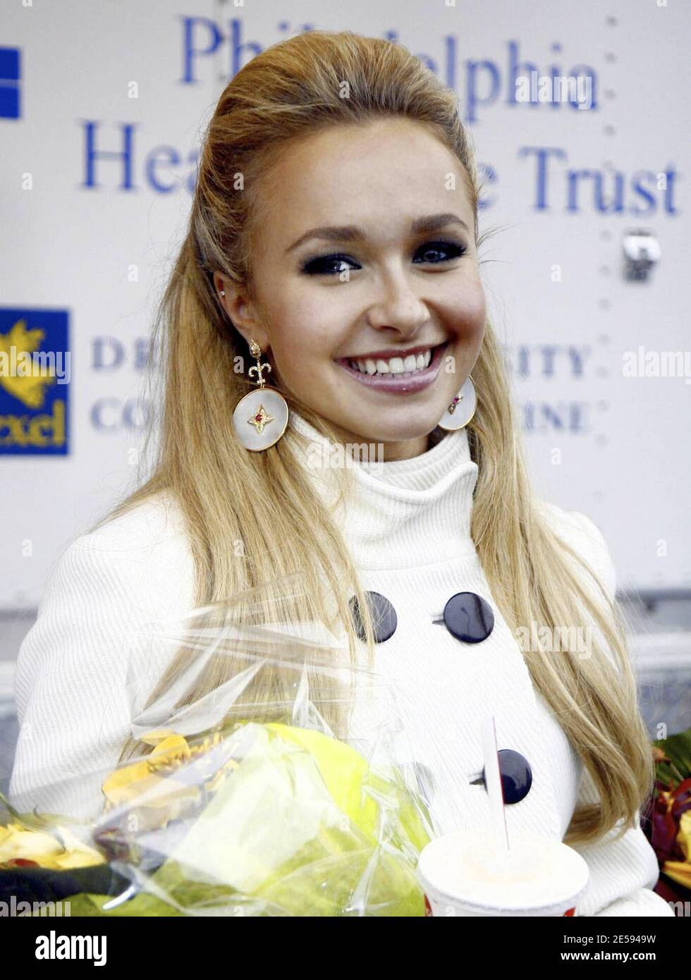 Hayden Panettiere joined forces with McDonald's today to help raise awareness for World Children's Day. The 'Heroes' actress was on hand at one of the McDonald's Restaurants on Broad and Carpenter streets and gave autographs to every customer who donated a dollar to the 'Give a Hand' charity that supports the Ronald McDonald House. Philadelphia, Pa. 3/6/08.  [[taj]] Stock Photo