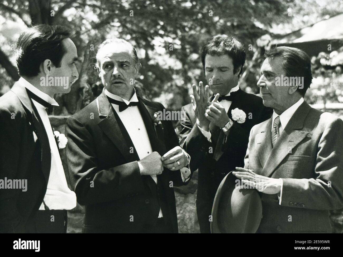 John Cazale, Marlon Brando, James Caan, Richard Conte, 'The Godfather' (1972) Paramount / File Reference # 34082-317THA Stock Photo
