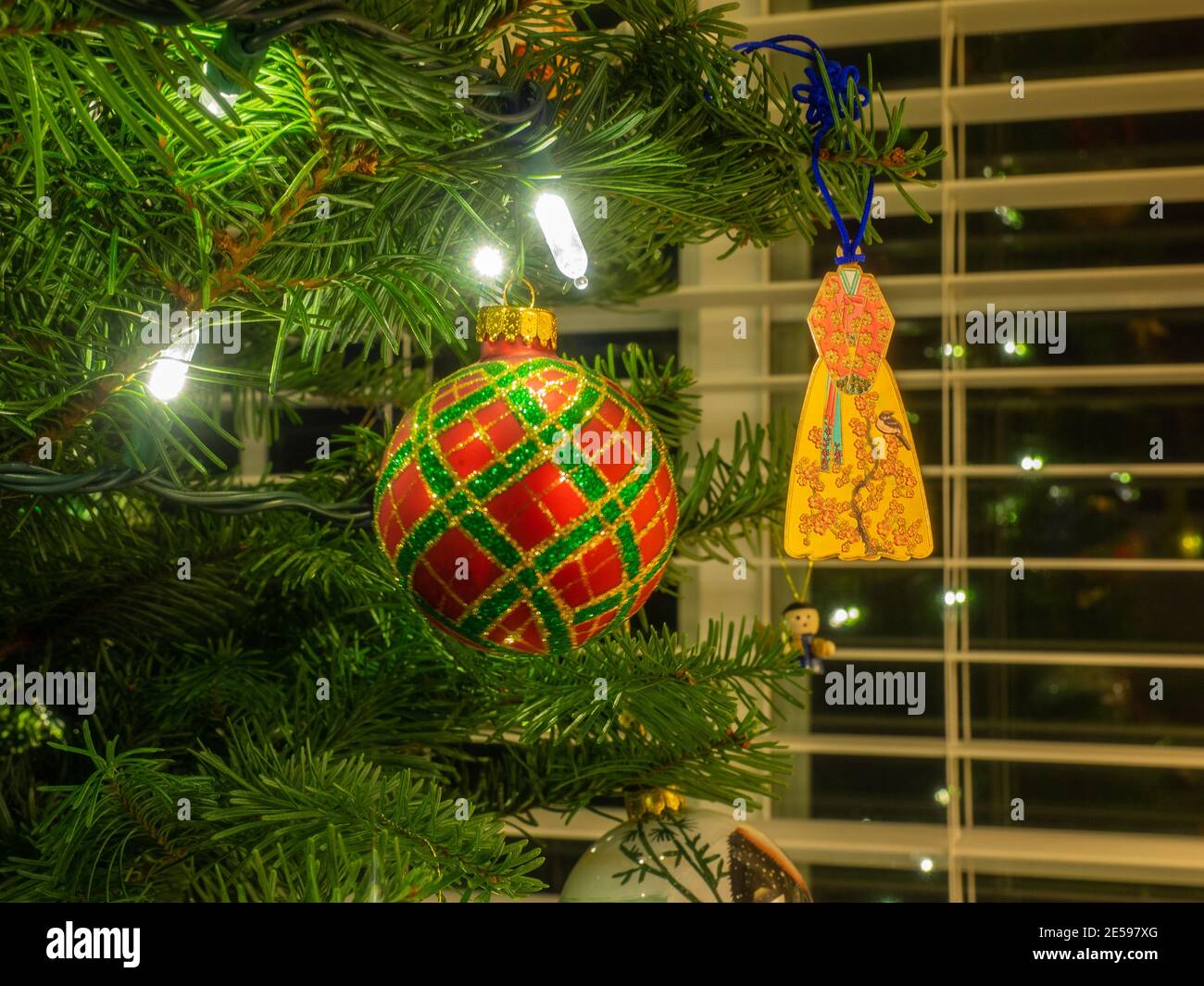 Christmas ornaments are decorations (usually made of glass, metal, wood