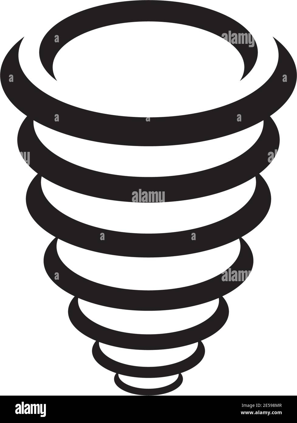 Tornado twist icon logo design vector illustration template Stock ...