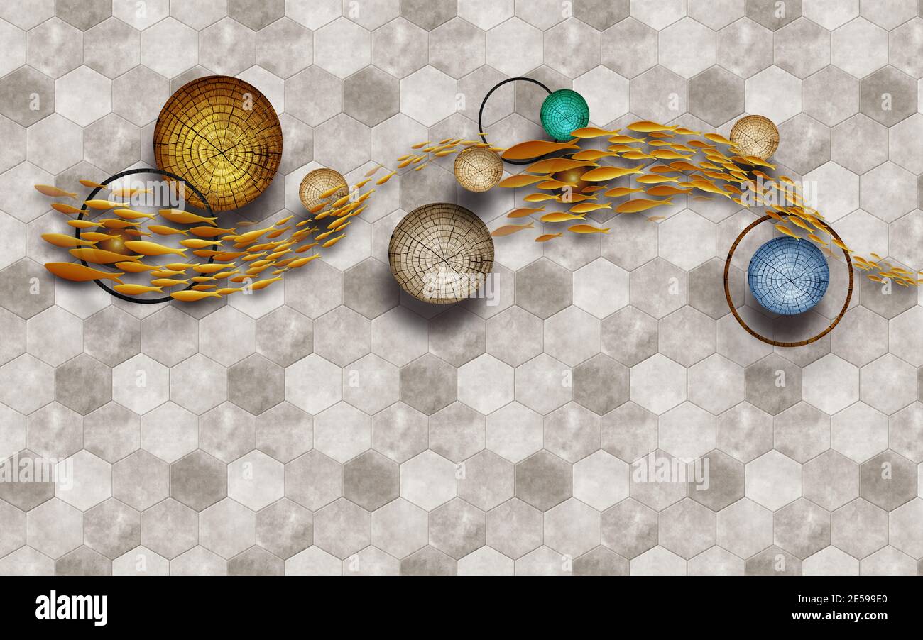 Abstract new design hexagons hi-res stock photography and images - Alamy