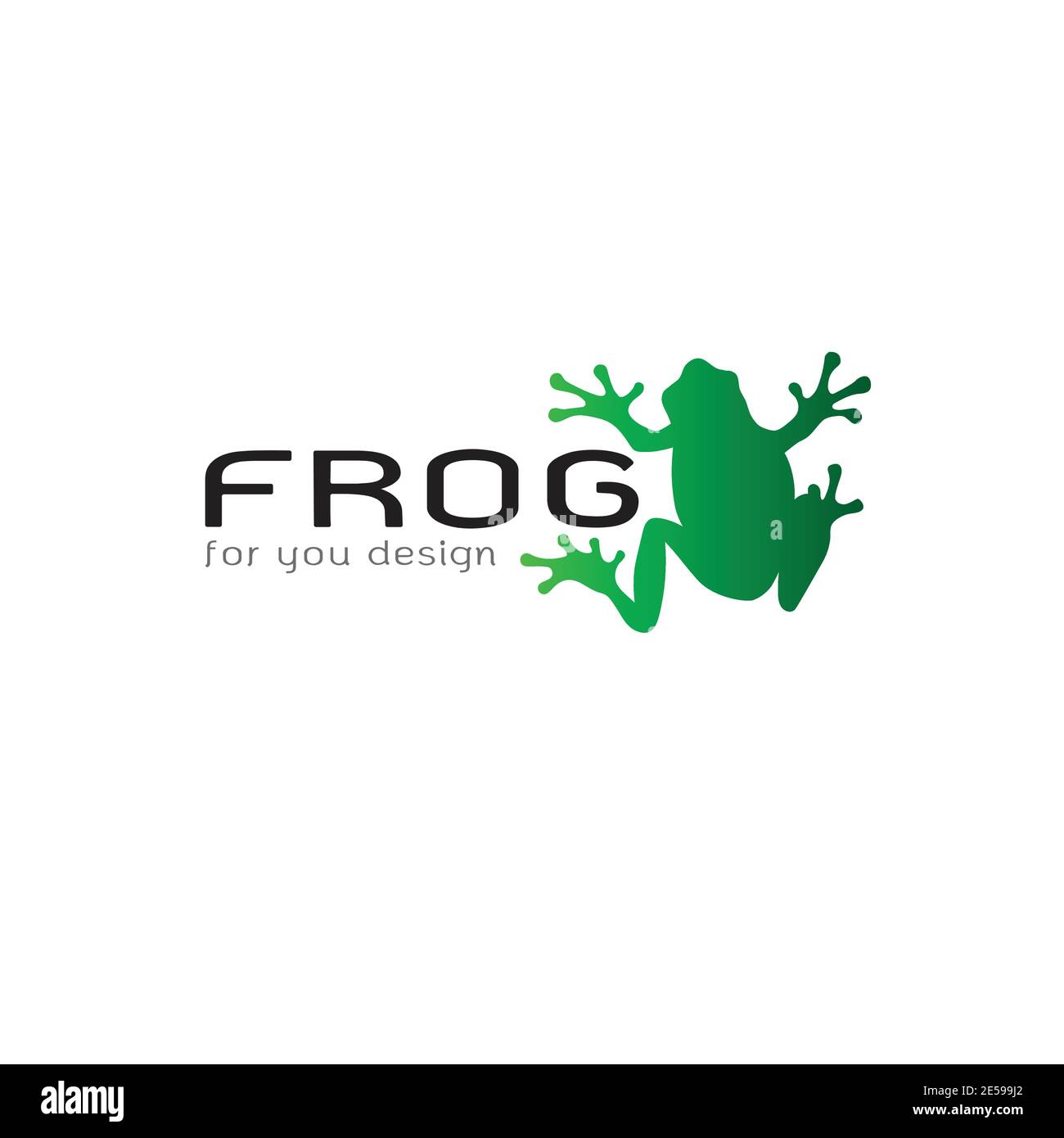 Vector of frog design on white background. Amphibian. Animal. Frog logo ...