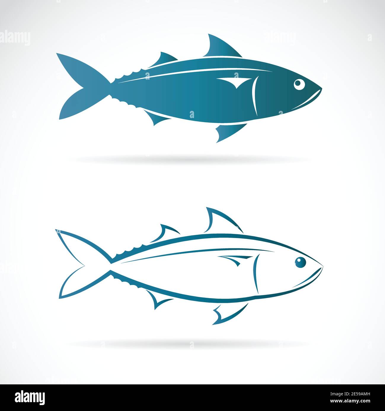 Vector image of an mackerel on white background. Easy editable layered vector illustration. Animals. Stock Vector