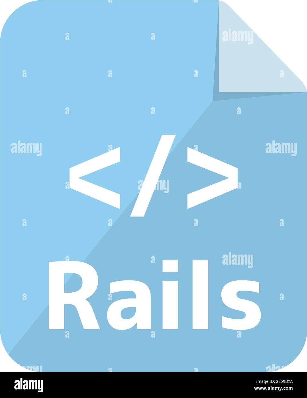 Rails icon | Major programming language vector icon illustration ...