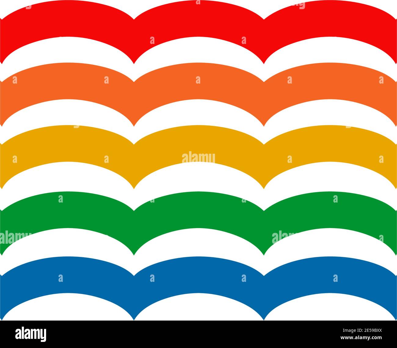 Rainbow icon logo design vector template Stock Vector