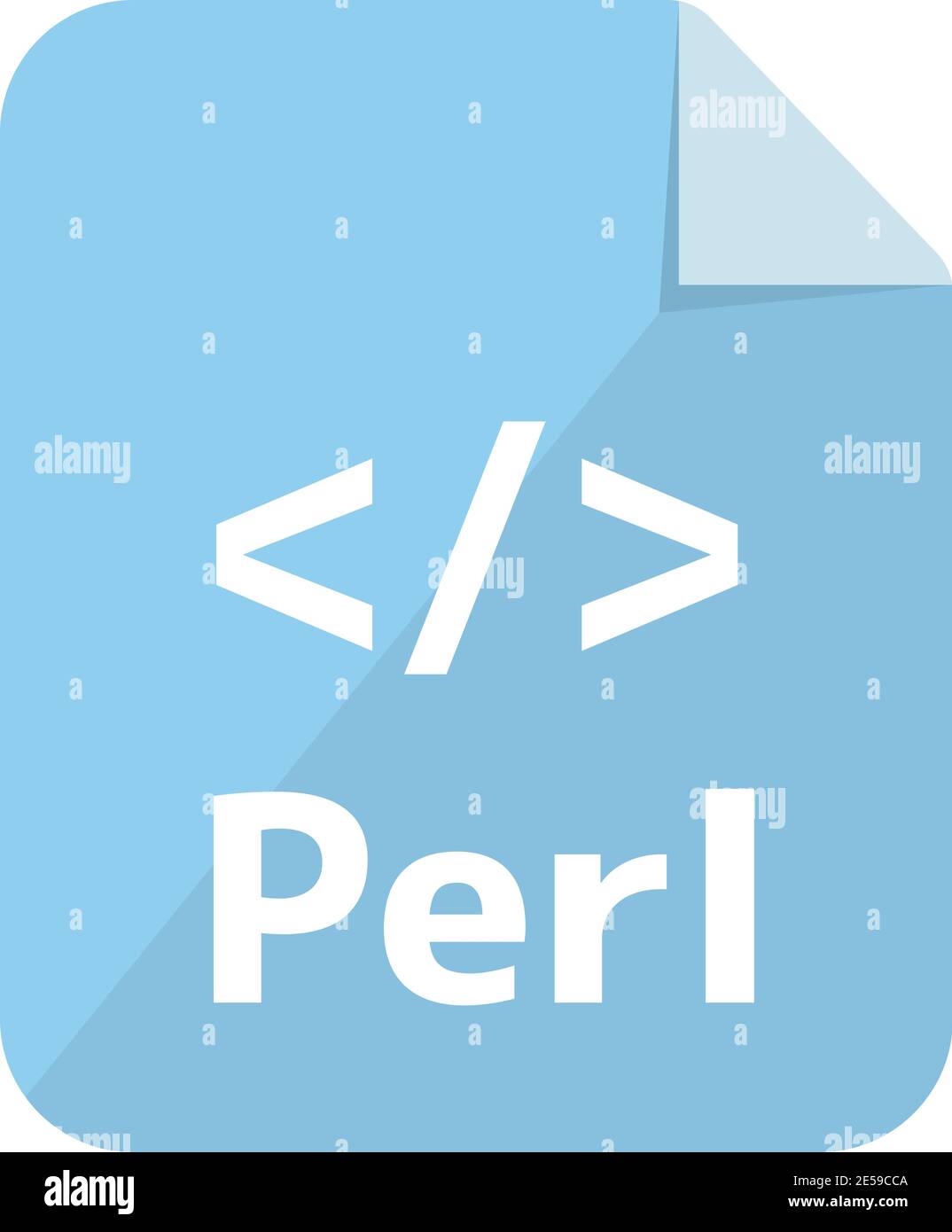 Perl icon | Major programming language vector icon illustration ( color ...