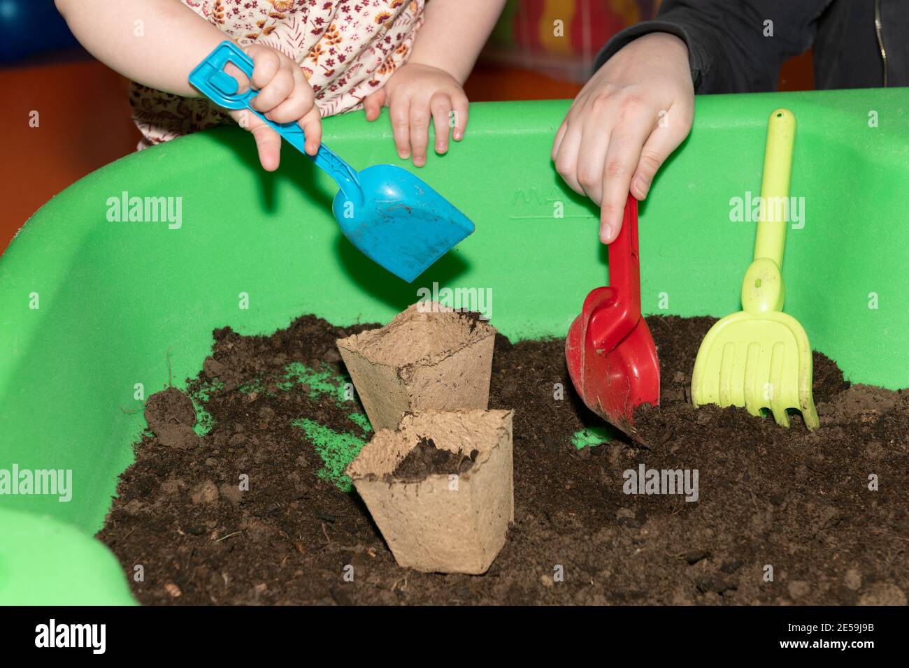 Child playing with dirt Stock Photo - Alamy