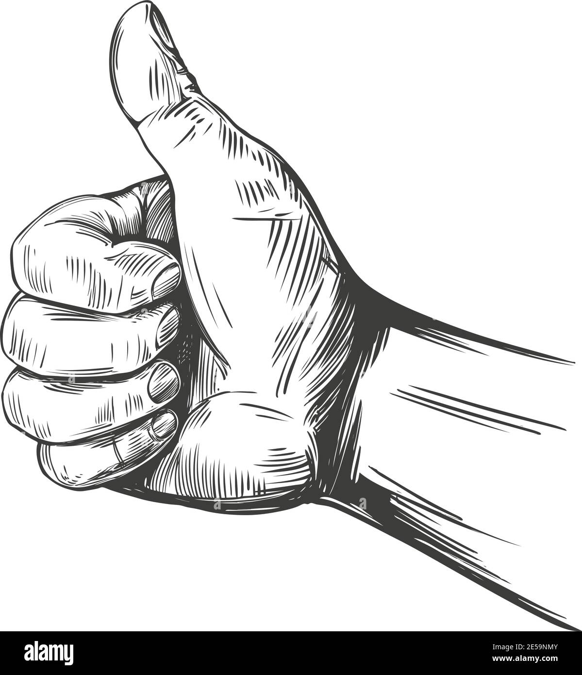 Realistic thumbs up drawing polkclimate