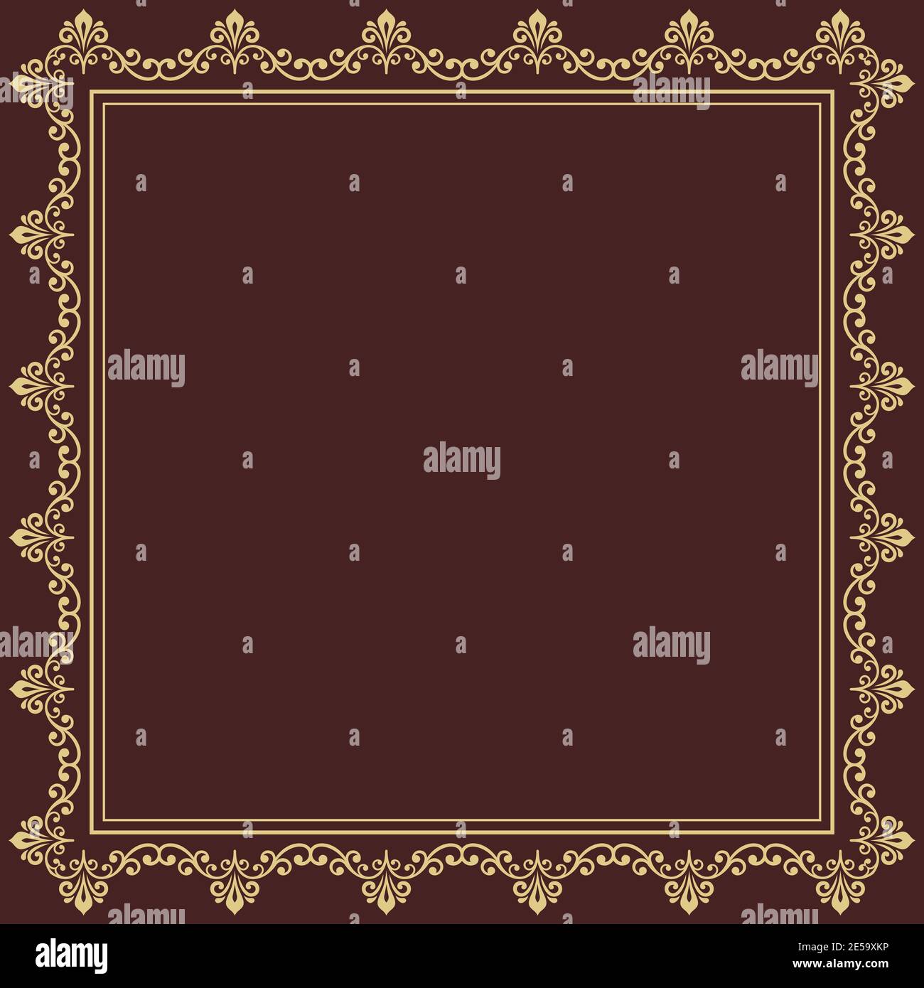 Floral Vector Fine Frame Stock Vector Image & Art - Alamy