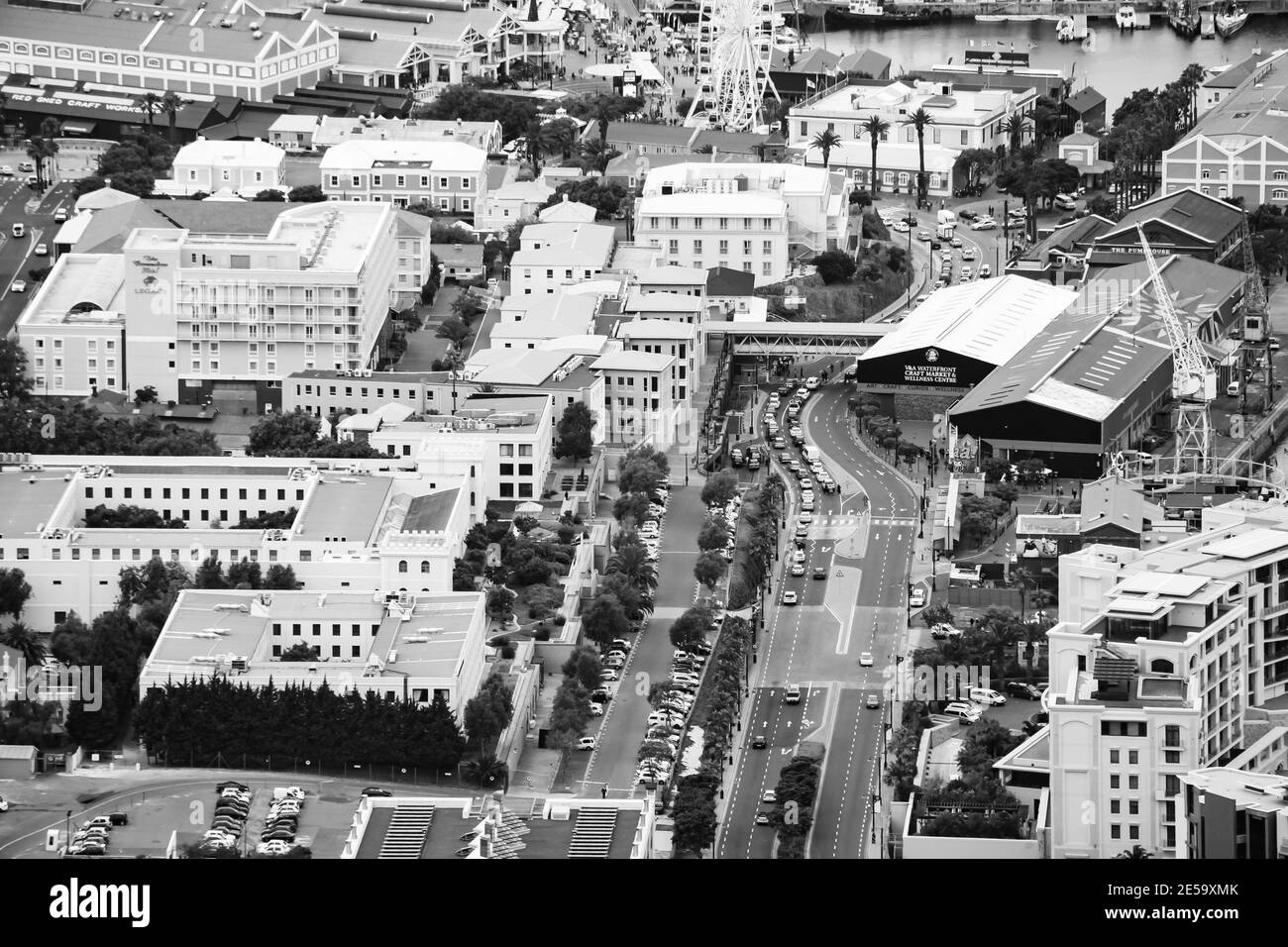 V&a waterfront aerial Black and White Stock Photos & Images - Alamy