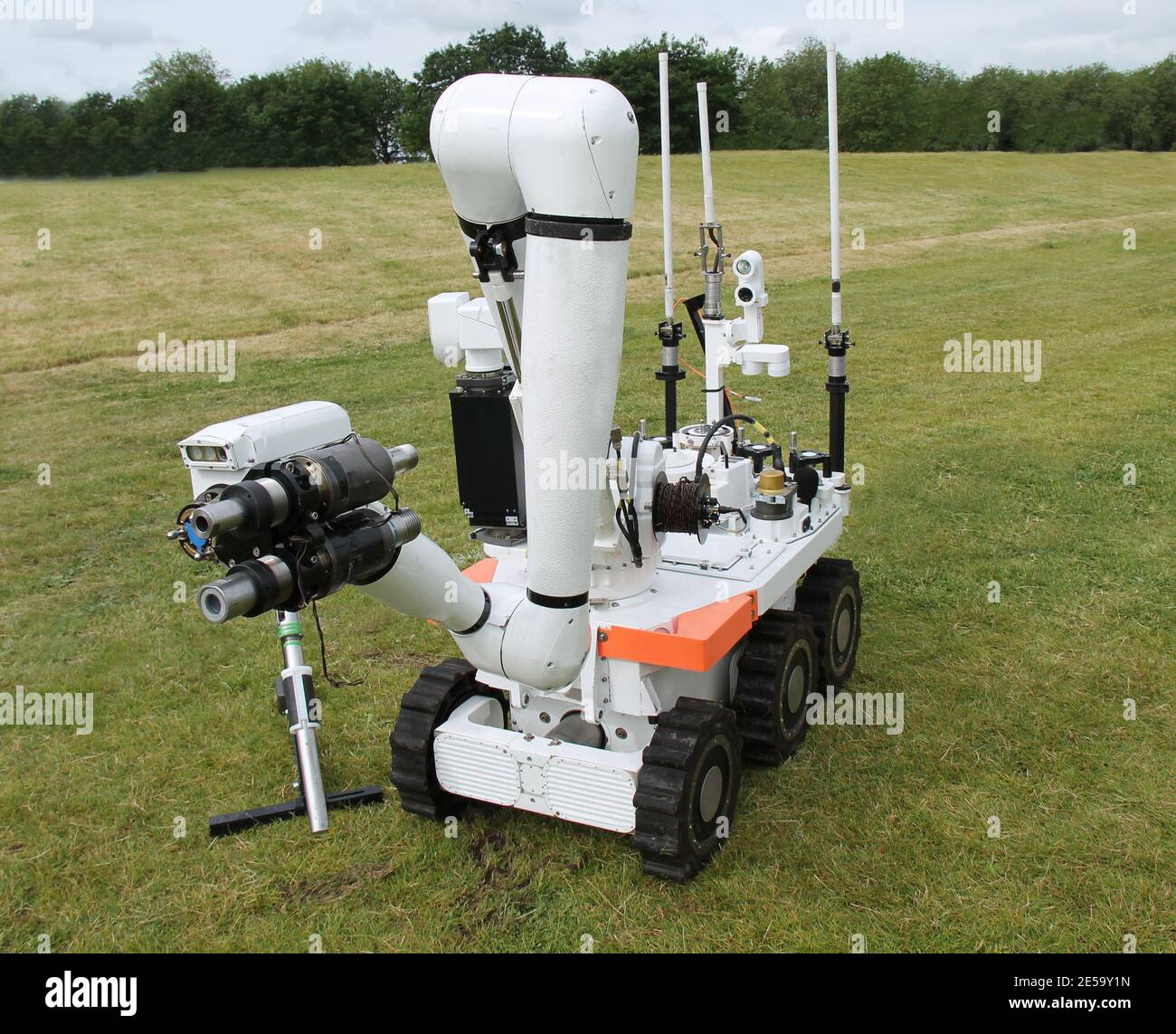 A Large Military Bomb Disposal Remote Control Robot Stock Photo Alamy