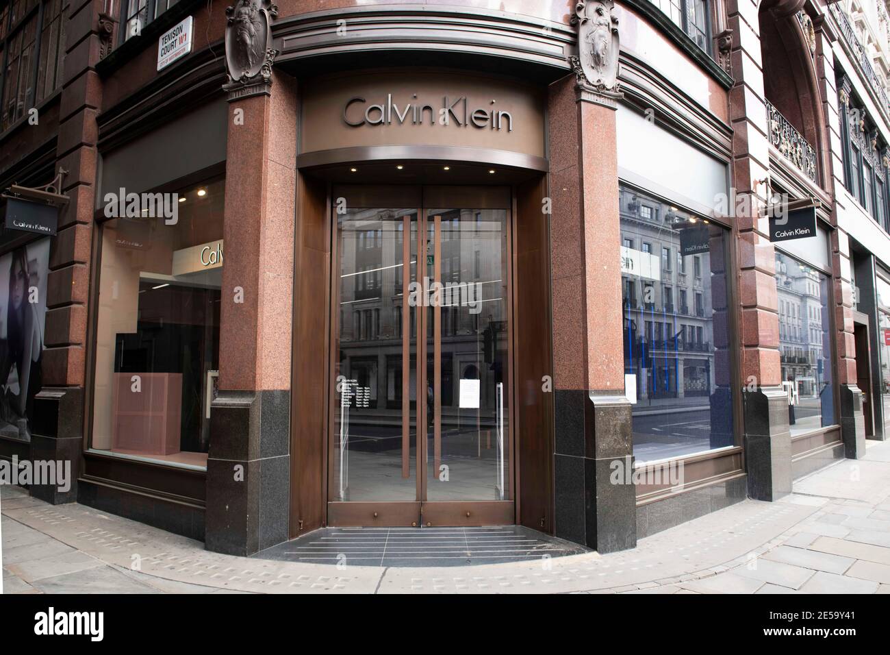 Calvin Klein empty store which has been closed since March 2020 due to the  Coronavirus pandemic and lockdown, Regent's Street, London Stock Photo -  Alamy