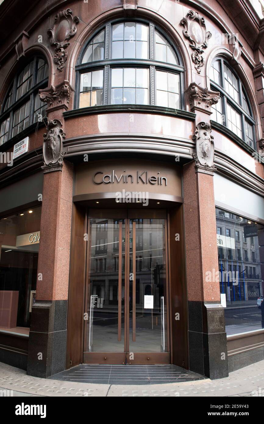 Calvin Klein empty store which has been closed since March 2020 due to the  Coronavirus pandemic and lockdown, Regent's Street, London Stock Photo -  Alamy
