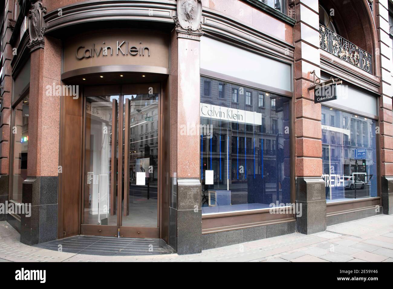 Calvin Klein empty store which has been closed since March 2020 due to the  Coronavirus pandemic and lockdown, Regent's Street, London Stock Photo -  Alamy