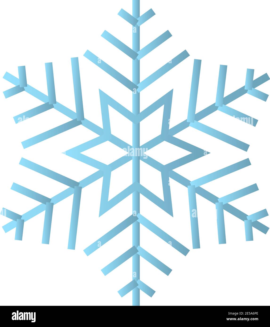 Snowflake icon, Snowflake vector icon in flat design. Eps10 Stock Vector