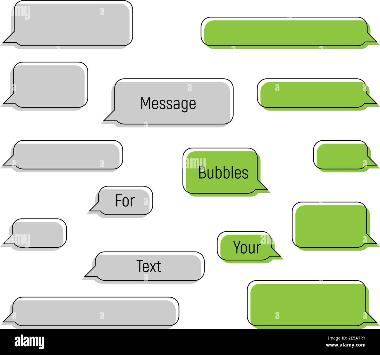 text message bubbles