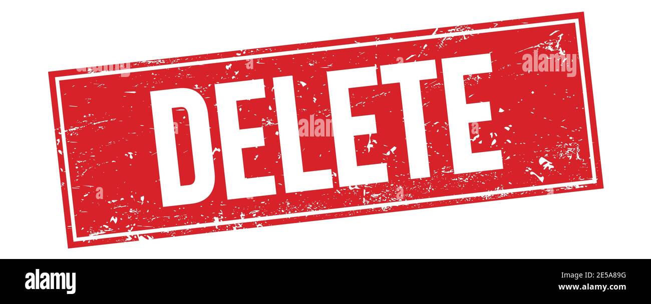 Delete stamp hi-res stock photography and images - Alamy