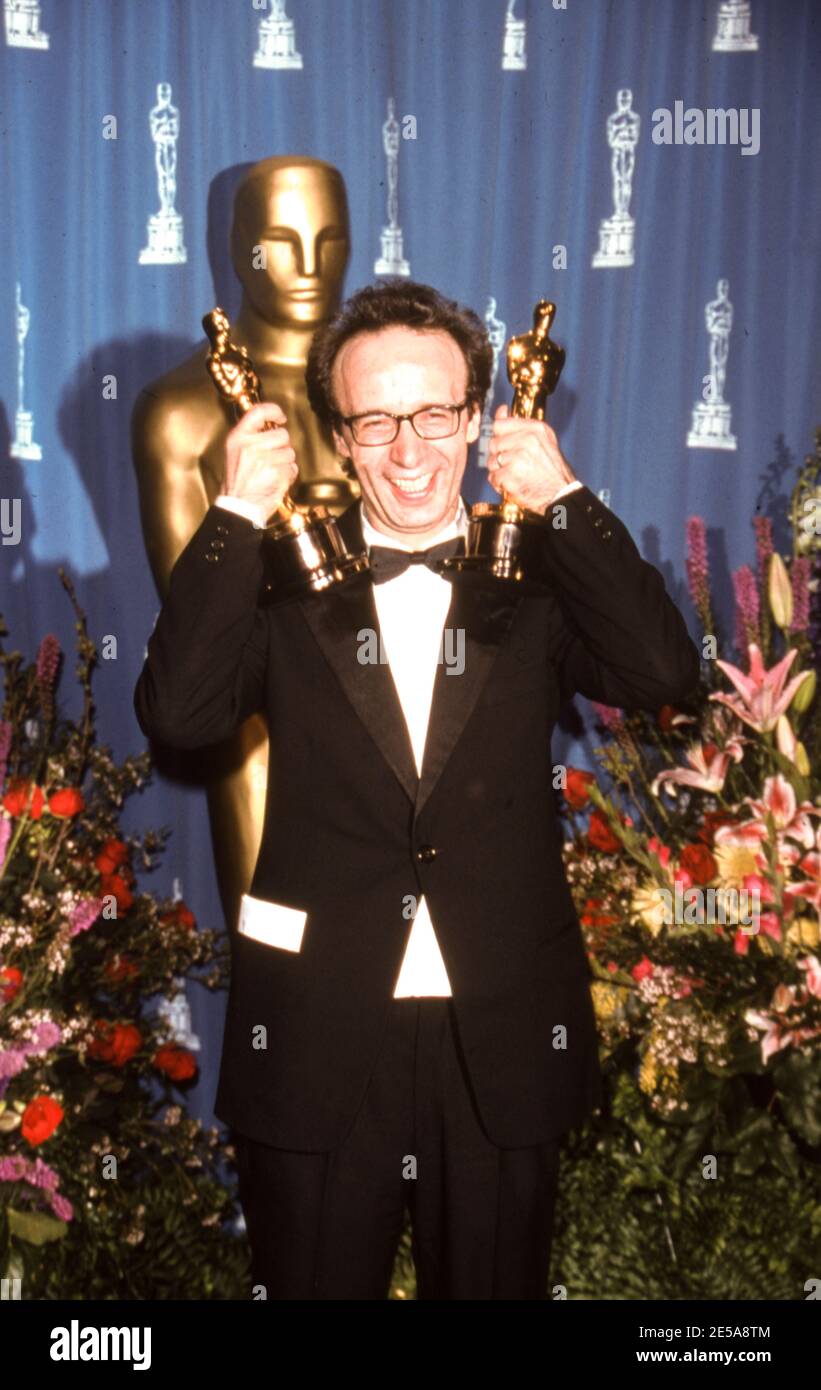 roberto benigni, academy awards for the movie life is beautiful, 1999 Stock Photo