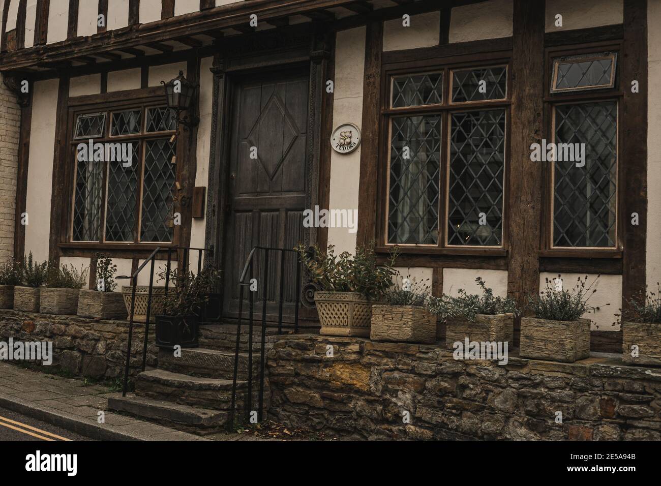 Cottage entrance / door in Rye, East Sussex, England, UK. Stock Photo