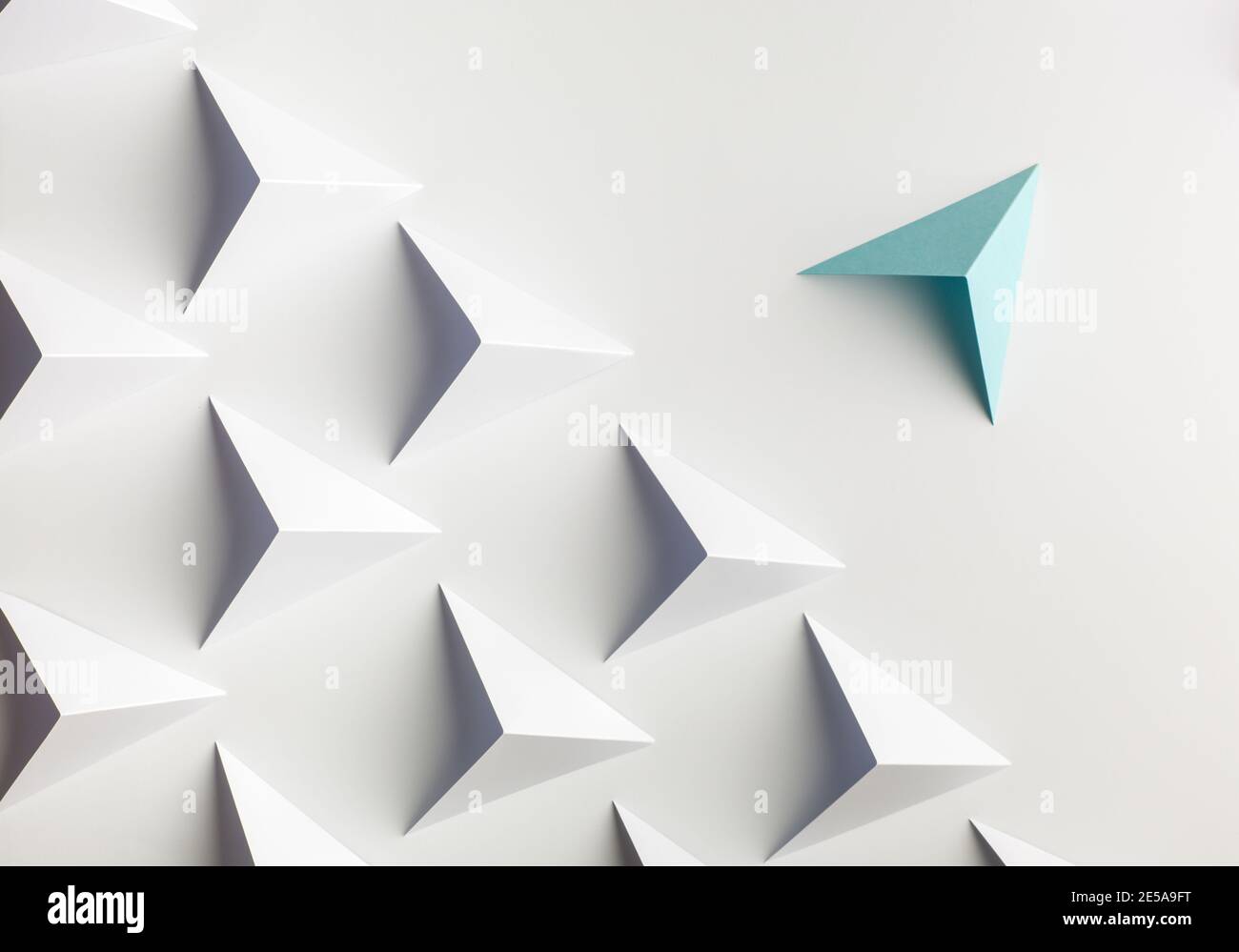 abstract tetrahedron background. copy space available. useful for business cards and web Stock Photo